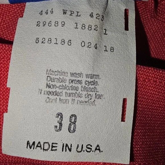 NWT Vintage 1985 Bend Over Levi Strauss & Co Womens Pink Pull On Pants 38 NOS - Picture 4 of 6